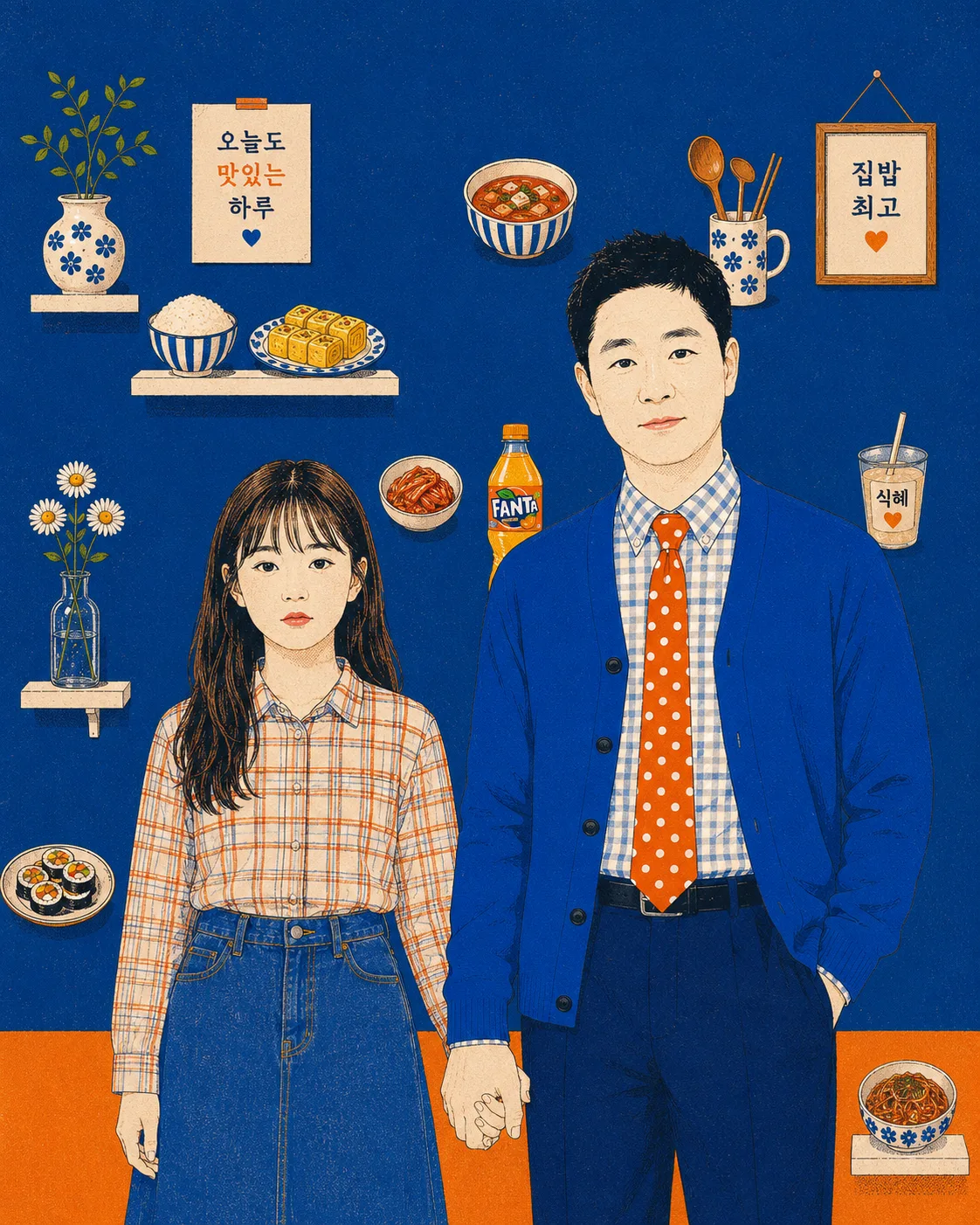 오늘도 맛있는 하루 — 커플 자화상